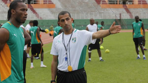 Sabri Lamouchi, sélectionneur de l'équipe nationale Ivoirienne entre 2012 et 2014